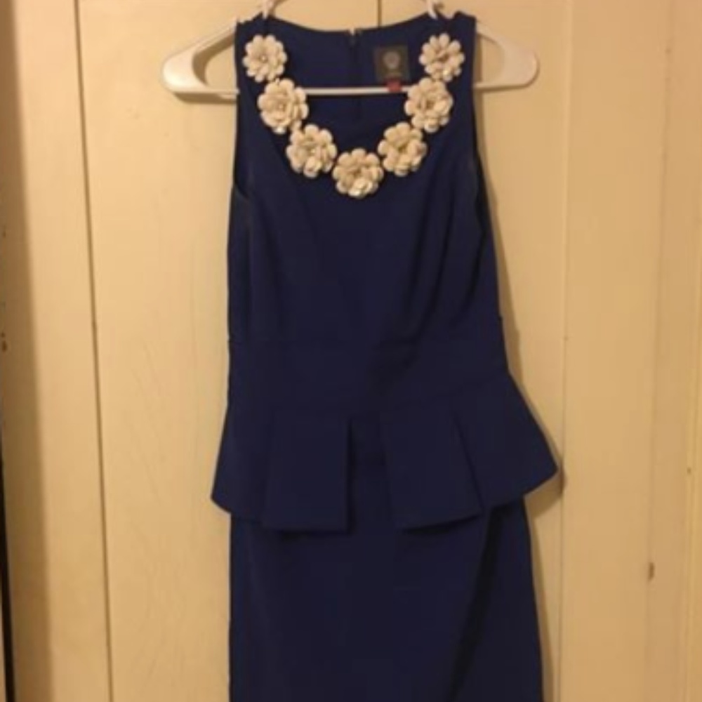 Navy peplum Business/Interview Dress, Size 2